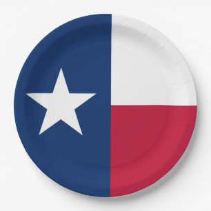 Texan State Flag (Texas) Paper Plates