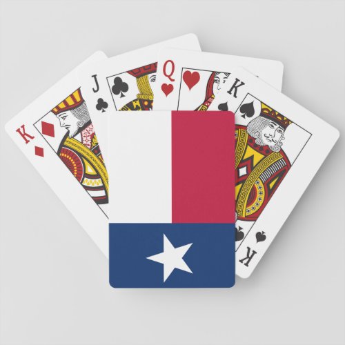 Texan State Flag Texas Poker Cards