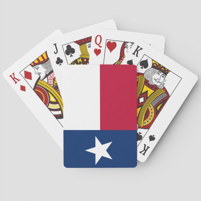 Texan State Flag (Texas) Poker Cards (Back)