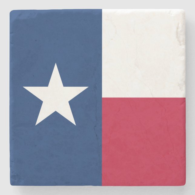 Texan State Flag (Texas) Stone Coaster (Front)