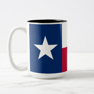 Texan State Flag (Texas) Two-Tone Coffee Mug