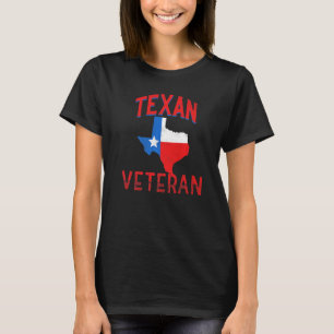 Texan Veteran Vintage Texas Proud Flag Premium T-Shirt