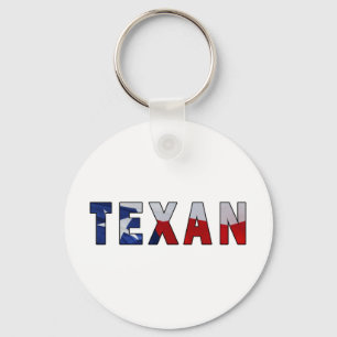 Texan Waving Flag Keychain