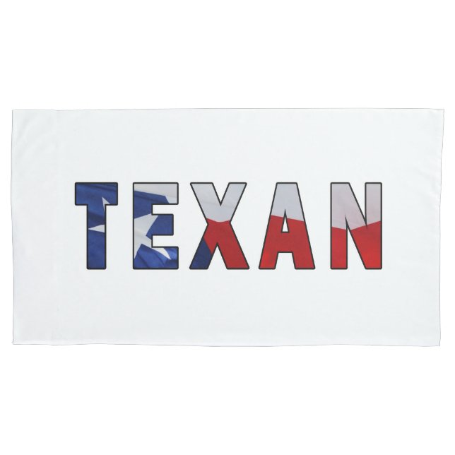Texan Waving Flag Pillow Case (Front)