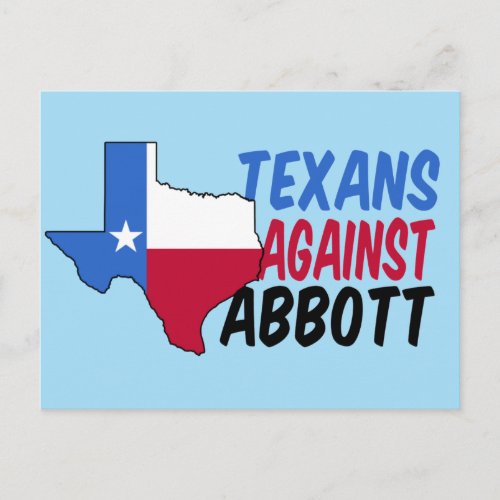 Texans Against Greg Abbott Postcard