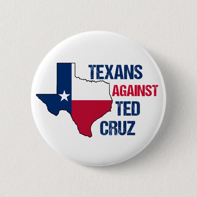 Texans Against Ted Cruz 2024 Election Button (Front)