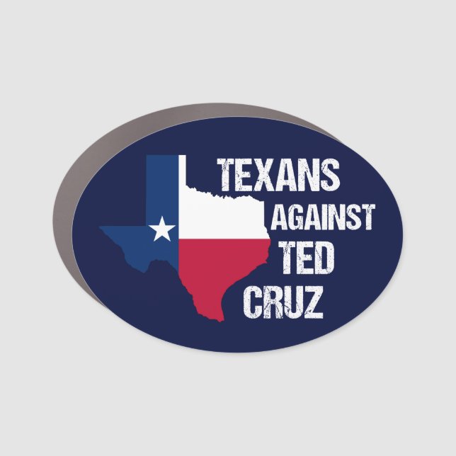 Texans Against Ted Cruz Car Magnet (Front)