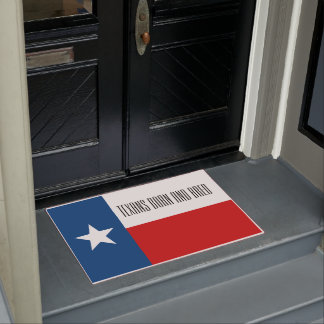 Texans Born and Bred Door Mat