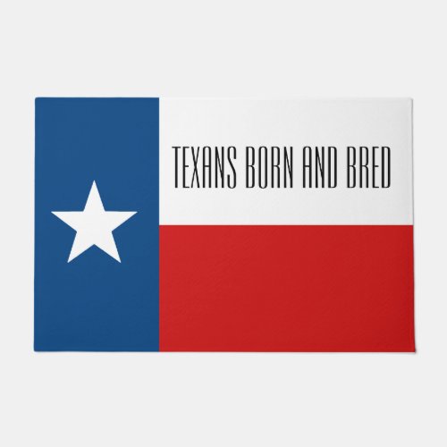 Texans Born and Bred Door Mat