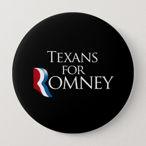 Texans for Romney _png Pinback Button