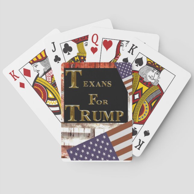 TEXANS FOR TRUMP POKER CARDS (Back)