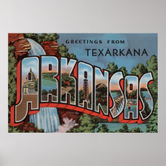 Texarkana, Arkansas (Waterfall Scene) Poster