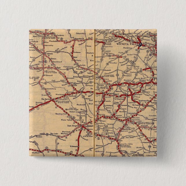 Texas 11 pinback button (Front)