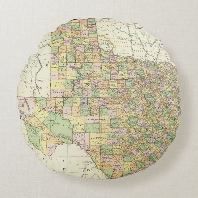 Texas 15 round pillow (Front)