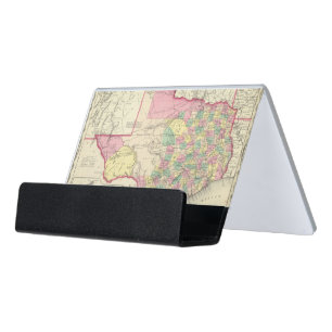 Texas 2 desk business card holder