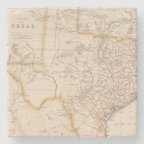 Texas 4 stone coaster