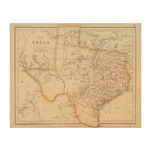Texas 4 wood wall decor