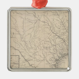 Texas 8 metal ornament