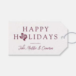 Texas A&M Aggies Holiday Gift Tags