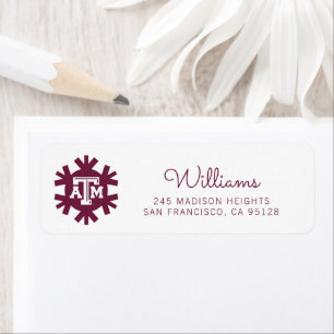 Texas A&M Aggies Holiday Label