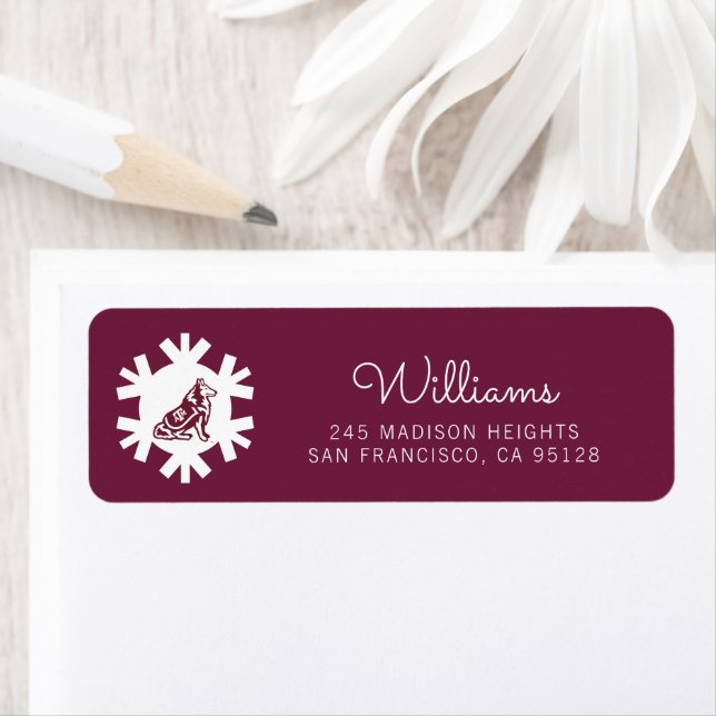 Texas A&M Aggies Holiday Label (Insitu)