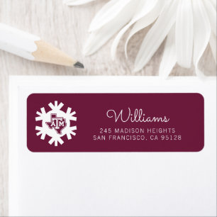 Texas A&M Aggies Holiday Label