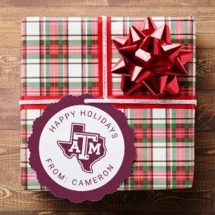 Texas A&M Aggies Holiday Ornament Card