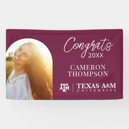 Texas AM Graduate  Photo Arch Banner