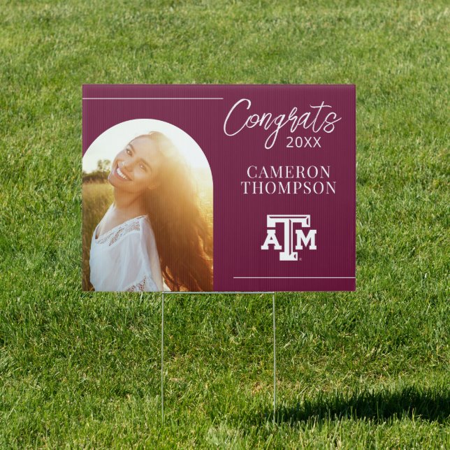 Texas A&M Graduate | Photo Arch Sign (Insitu)
