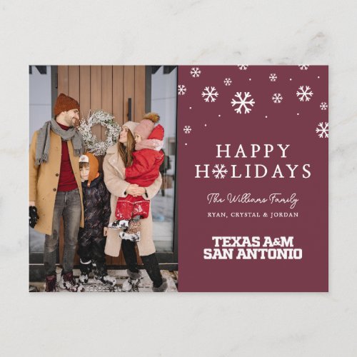 Texas AM San Antonio Holiday Postcard