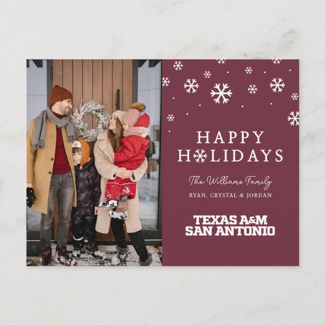 Texas A&M San Antonio Holiday Postcard (Front)