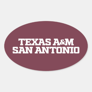 Texas A&M San Antonio Oval Sticker