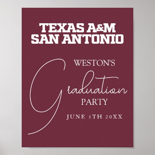 Texas AM San Antonio Poster