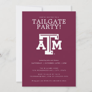 Texas A&M Tailgate Party Invitation