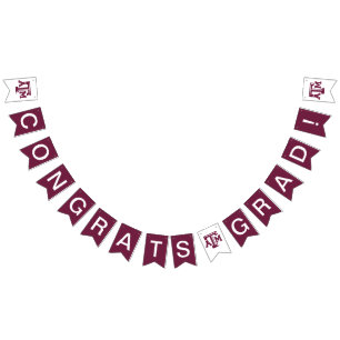 Texas A&M University Graduate Bunting Flags