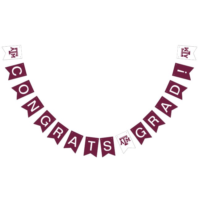 Texas A&M University Graduate Bunting Flags (All)
