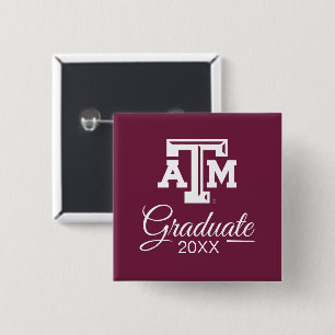 Texas A&M University Graduate Button