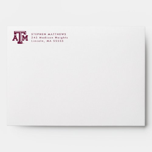 Texas AM University Graduate Envelope