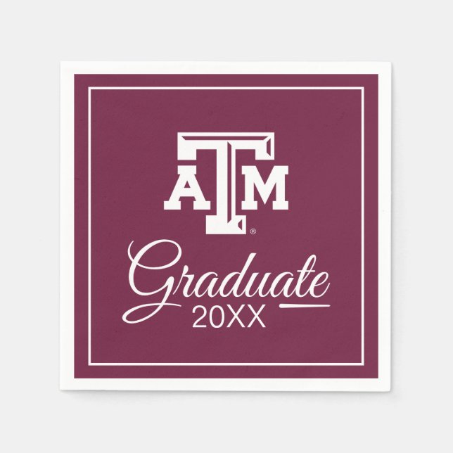 Texas A&M University Graduate Napkins (Front)