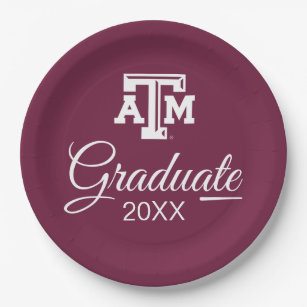 Texas A&M University Graduate Paper Plates
