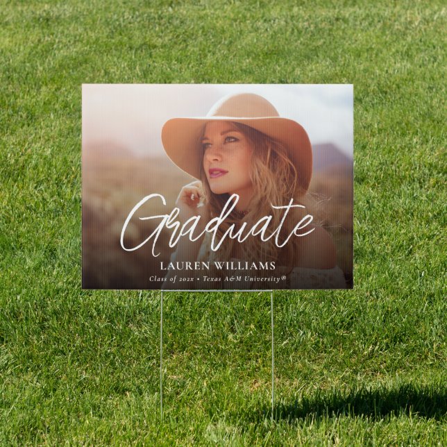 Texas A&M University Graduate | Photo Sign (Insitu)