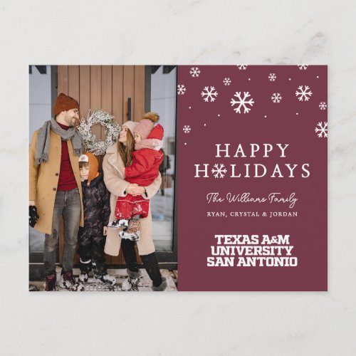 Texas AM University_San Antonio Holiday Postcard
