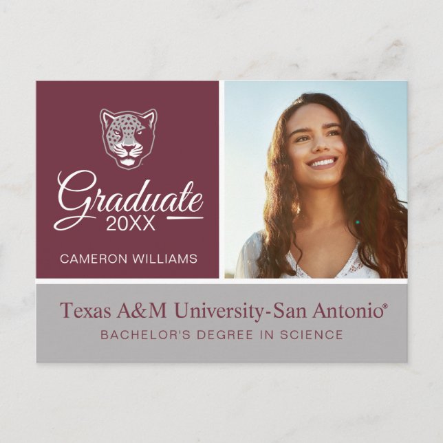 Texas A&M University-San Antonio | Jaguars Announcement Postcard (Front)