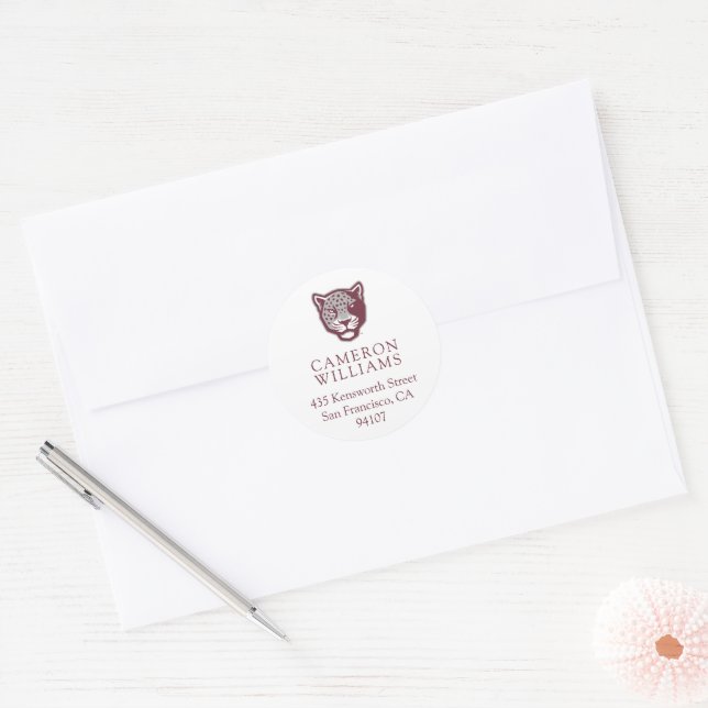 Texas A&M University-San Antonio | Jaguars Classic Round Sticker (Envelope)