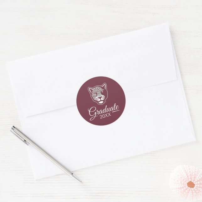 Texas A&M University-San Antonio | Jaguars Classic Round Sticker (Envelope)