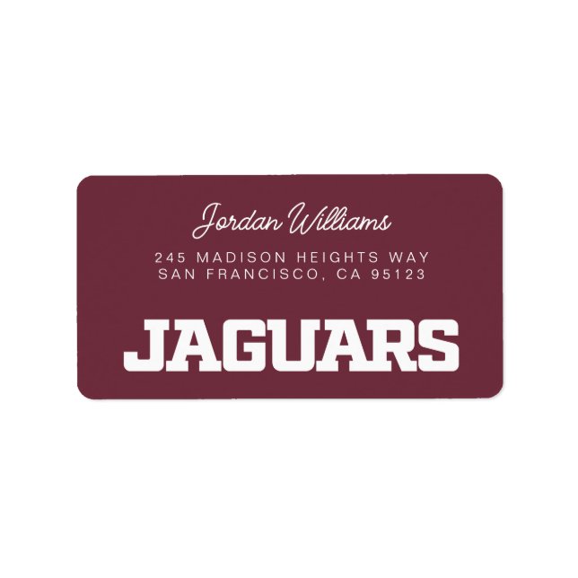 Texas A&M University-San Antonio Jaguars Label (Front)