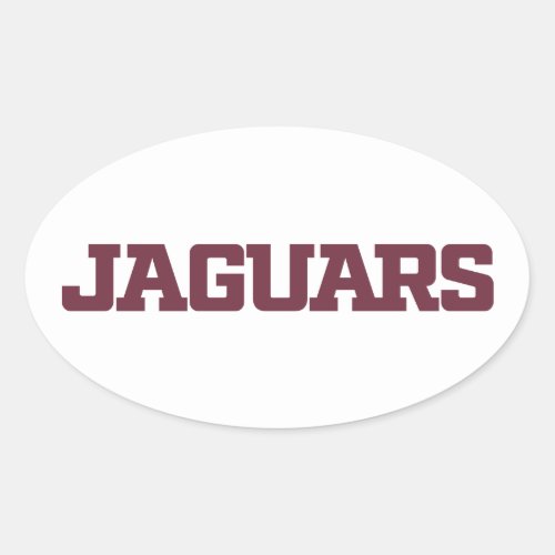 Texas AM University_San Antonio Jaguars Oval Sticker