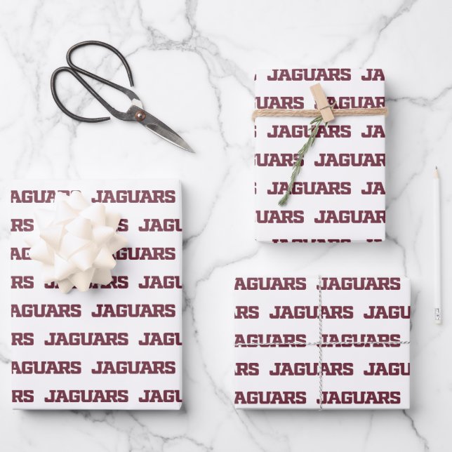 Texas A&M University-San Antonio Jaguars Wrapping Paper Sheets (Front)