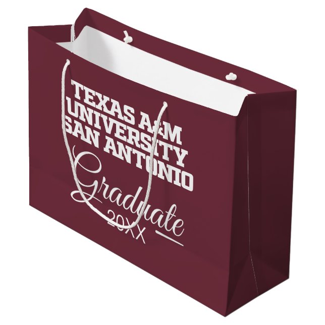 Texas A&M University-San Antonio Large Gift Bag (Front Angled)