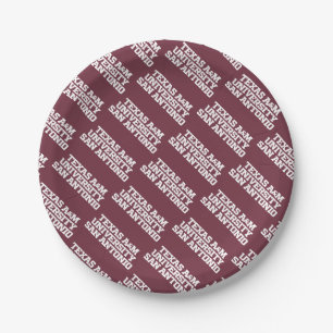 Texas A&M University-San Antonio Paper Plates